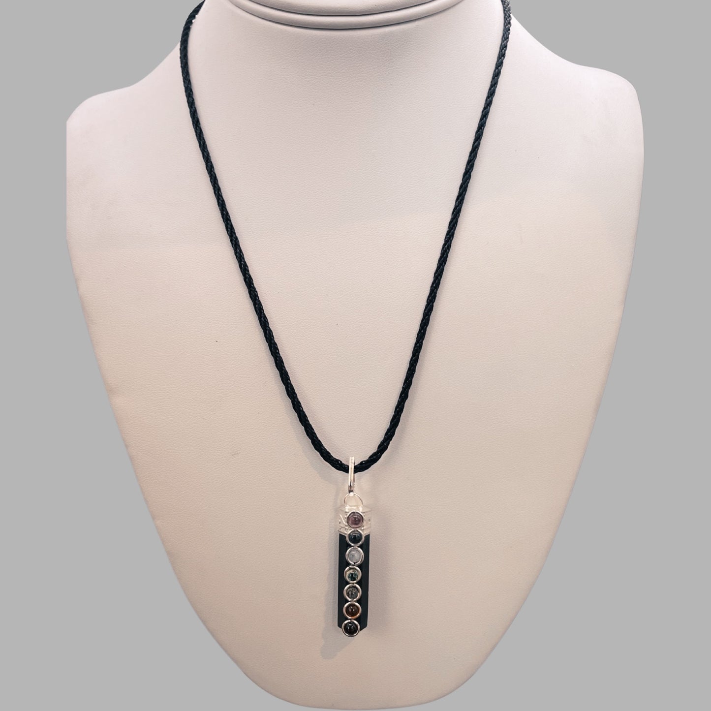 Shungite Chakra Pendant