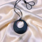 Shungite Circle In Circle Pendant