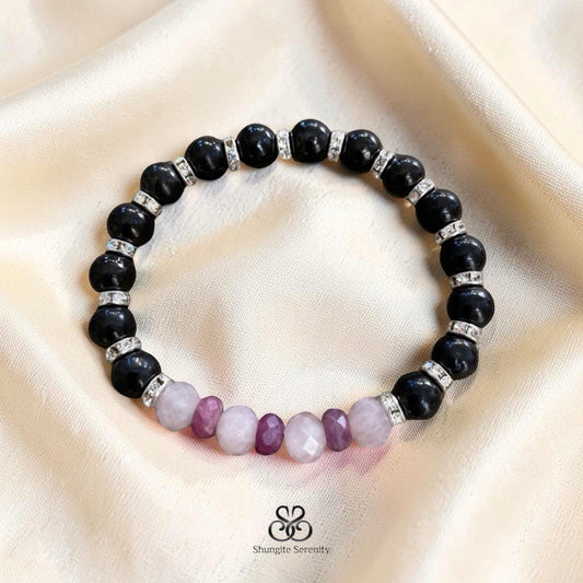 Rose Quartz Shungite Bracelet