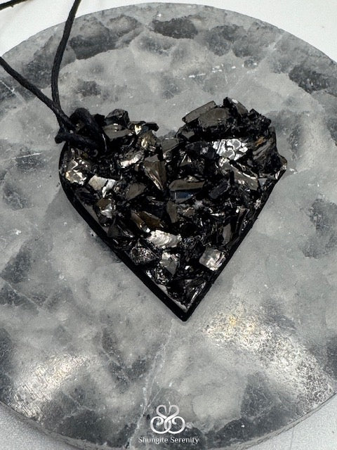 Elite Shungite Heart  Pendant