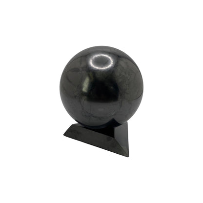 Shungite Sphere with Shungite Stand
